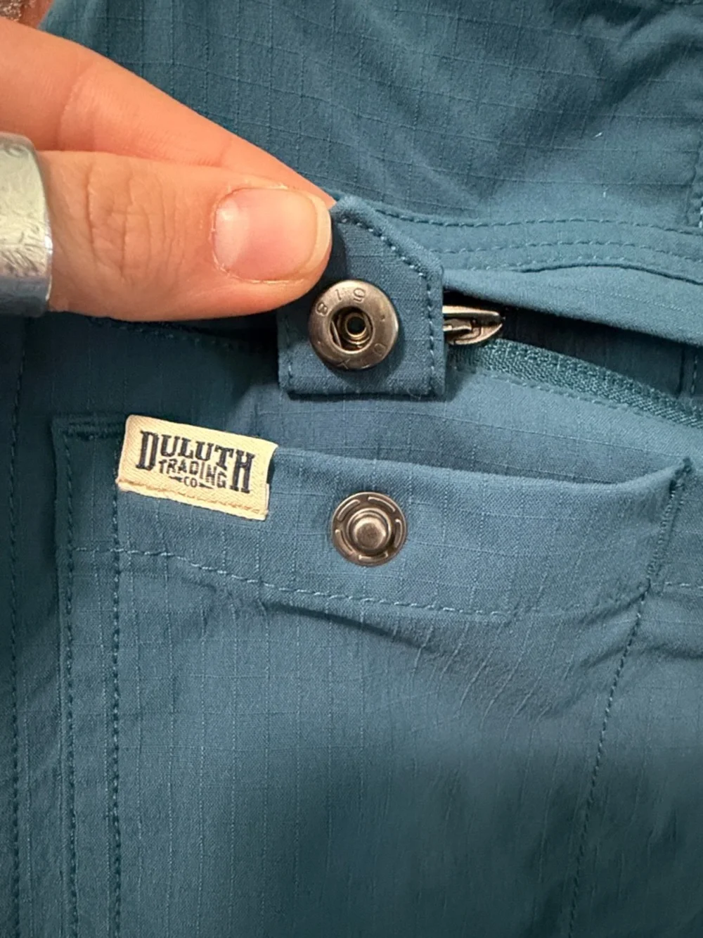 Duluth Trading Co Teal Blue Overalls - Picture 5 of 10